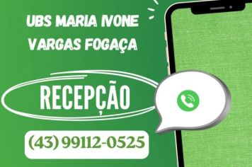 Número de Celular da Recepção UBS!