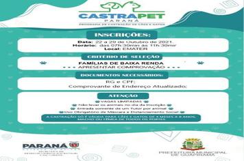CASTRAPET - Programa de Castração de Cães e Gatos