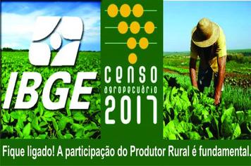IBGE da inicio ao Censo Agropecuário 2017