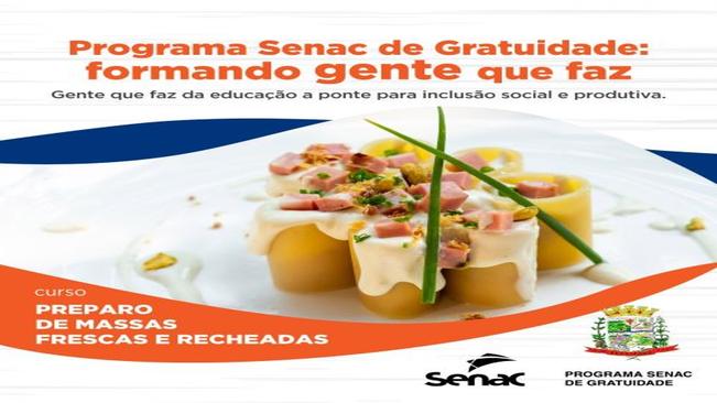 Curso Preparo de Massas Frescas e Recheadas - 15h