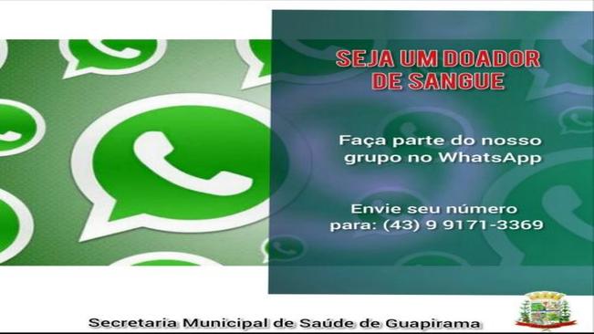 TELEFONE DE CONTATO PARA QUEM QUER SER UM DOADOR DE SANGUE. VENHA FAZER PARTE DESSE GRUPO!