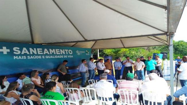 INAUGURAÇÃO ESTAÇÃO DE TRATAMENTO DE ESGOTO DE GUAPIRAMA.