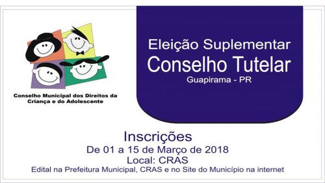 ELEIÇÃO SUPLEMENTAR PARA O CONSELHO TUTELAR