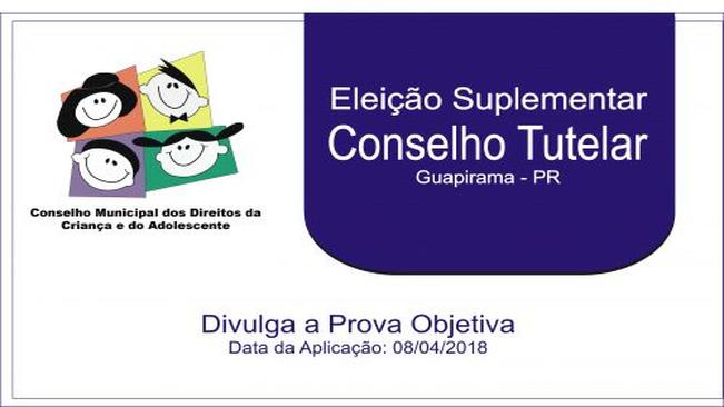 PROVA CONSELHO TUTELAR