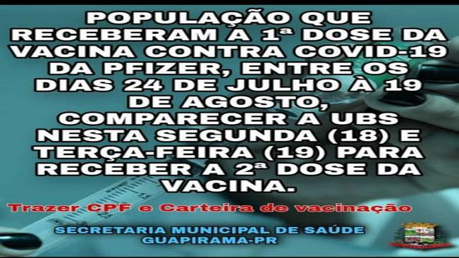INFORMATIVO SOBRE A VACINAÇÃO