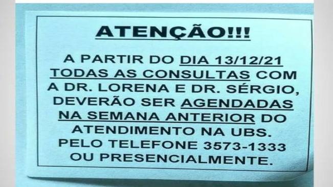 INFORMATIVO SOBRE CONSULTAS MÉDICAS!