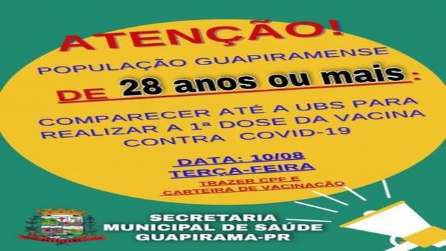 INFORMATIVO SOBRE A VACINAÇÃO